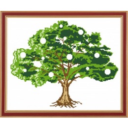 Рисунок на ткани "Денежное-дерево"