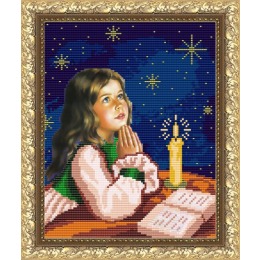 Рисунок на ткани "Молитва перед сном"