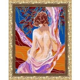 Рисунок на ткани "Девушка осень"