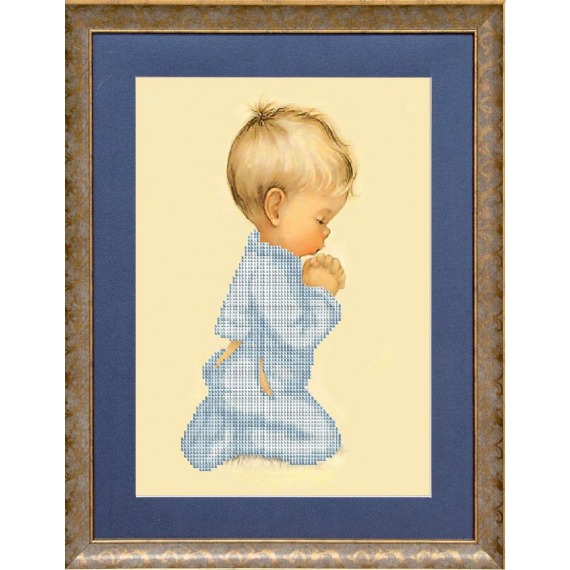 Рисунок на ткани "Молитва мальчика"