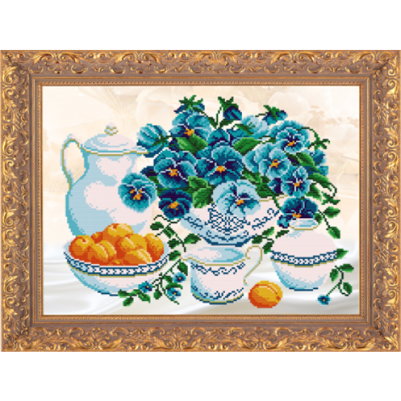 Рисунок на ткани "Завтрак с абрикосами"