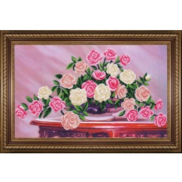 Набор для вышивания бисером "Садовые розы"