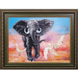 Набор для вышивания бисером "Африканский слон"