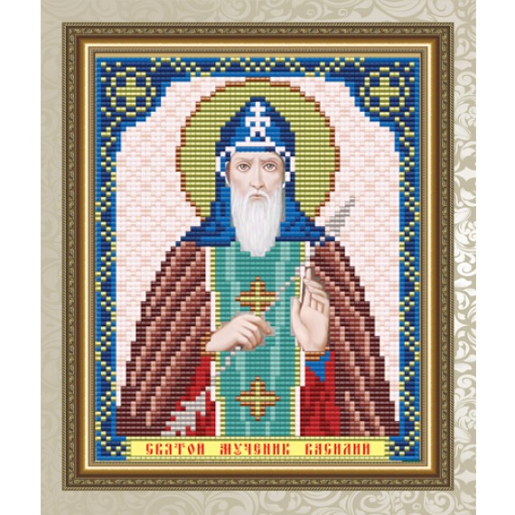 Рисунок на ткани "Святой Мученик Василий"