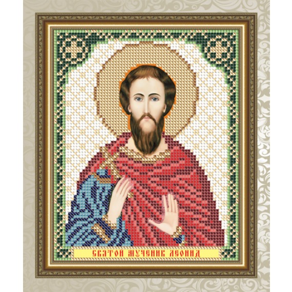 Рисунок на ткани "Святой Мученик Леонид"