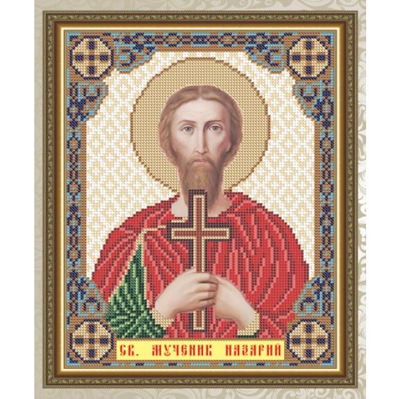 Рисунок на ткани "Святой Мученик Назарий"