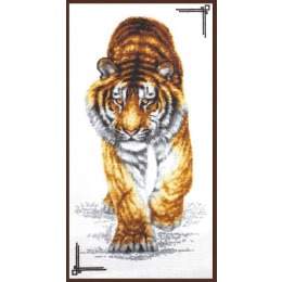 Набор для вышивания крестом "Поступь тигра"