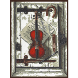 Набор для вышивания крестом "Натюрморт со скрипкой"