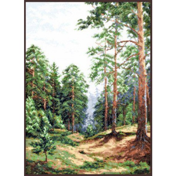 Набор для вышивания крестом "Сосновый лес"