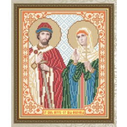 Рисунок на ткани "Святой Князь Петр и Святая Княжна Феврония"