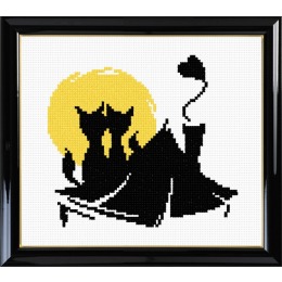 Набор для вышивания крестом "Влюбленные коты №4"