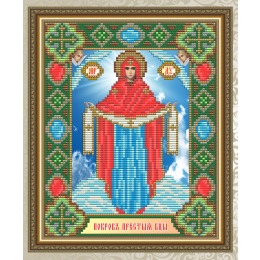 Картина стразами "Образ Пресвятой Богородицы Покрова"