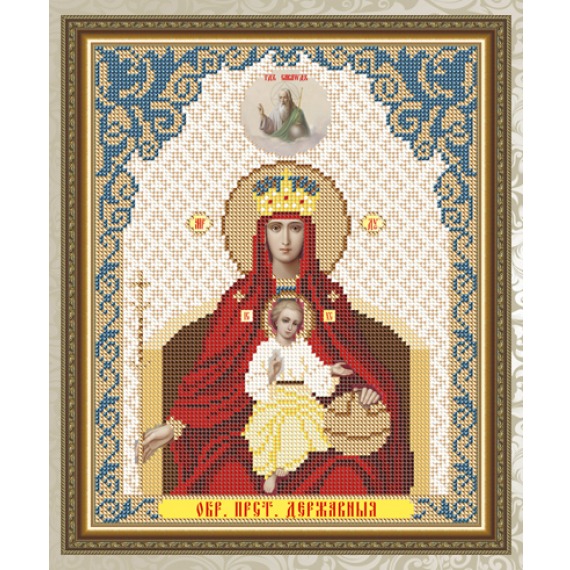 Рисунок на ткани "Образ Пресвятой Богородицы Державная"