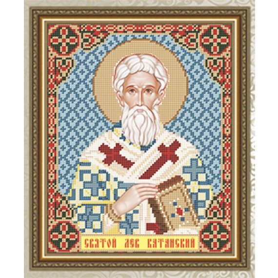 Рисунок на ткани "Святой Лев Катанский"