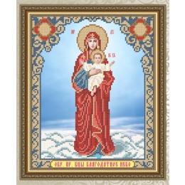 Рисунок на ткани "Благодатное Небо Образ Пресвятой Богородицы"