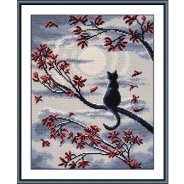 Набор для вышивания крестом "Лунный кот"