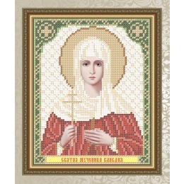 Рисунок на ткани  "Св. Мученица Клавдия"