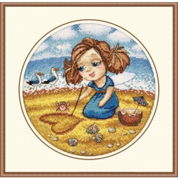 Набор для вышивания крестом "Алиса на море"