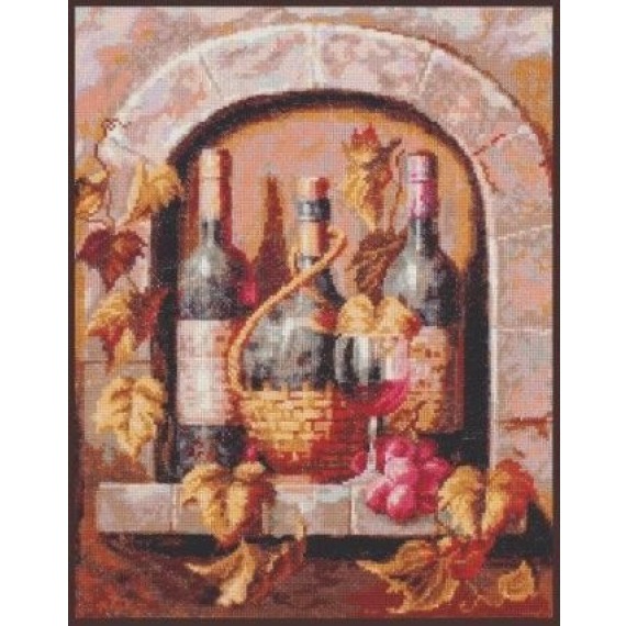 Набор для вышивания крестом "Натюрморт с вином"