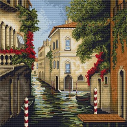Набор для вышивания крестом "Венеция в цветах"