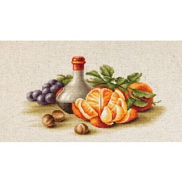 Набор для вышивания крестом "Натюрморт с апельсинами"