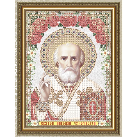Рисунок на ткани "Св. Николай Чудотворец"