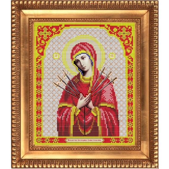 Рисунок на ткани "Пресвятая Богородица Семистрельная"