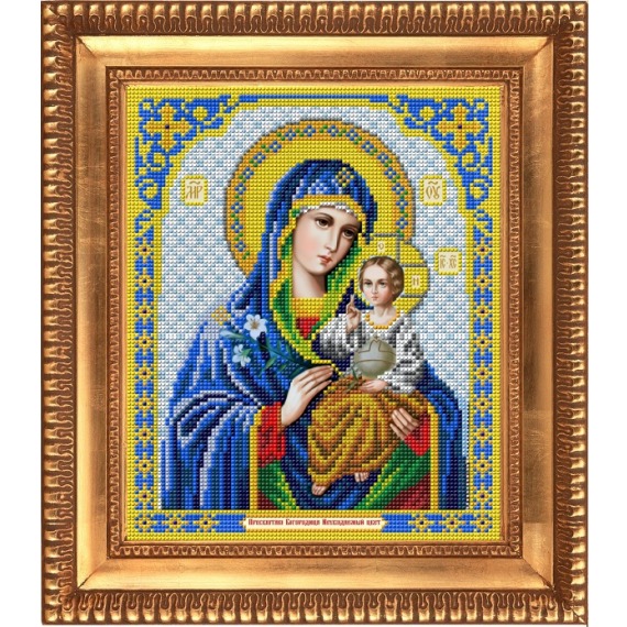 Рисунок на ткани "Пресвятая Богородица Неувядаемый цвет"
