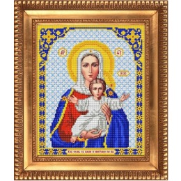 Рисунок на ткани "Богородица Леушинская. Аз есмь с вами и никтоже на вы"