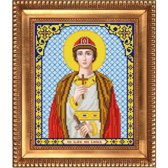 Рисунок на ткани "Святой Благоверный Князь Глеб"