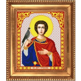 Рисунок на ткани "Святой Мученик Трифон"