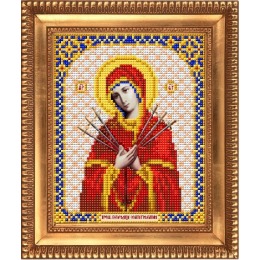 Рисунок на ткани "Пресвятая Богородица Семистрельная"
