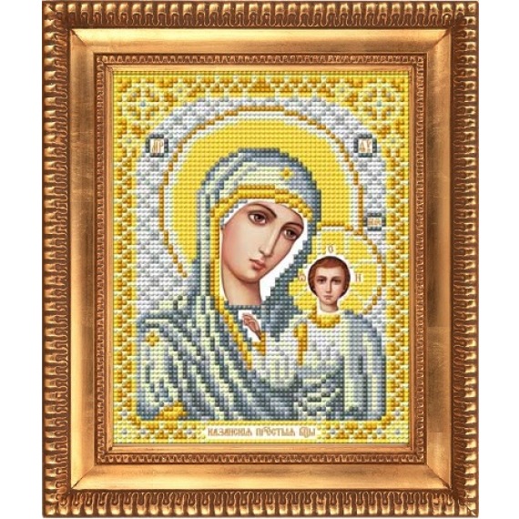 Рисунок на ткани "Казанская Божия Матерь в белом одеянии"