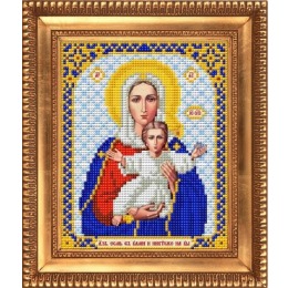 Рисунок на ткани "Богородица Леушинская. Аз есмь с вами и никтоже на вы"