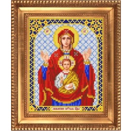 Рисунок на ткани "Пресвятая Богородица Знамение"
