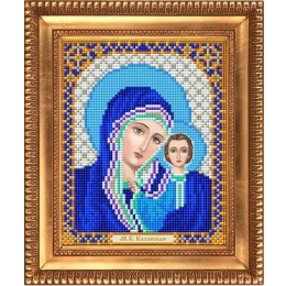 Рисунок на ткани "Казанская Божия Матерь в синем"