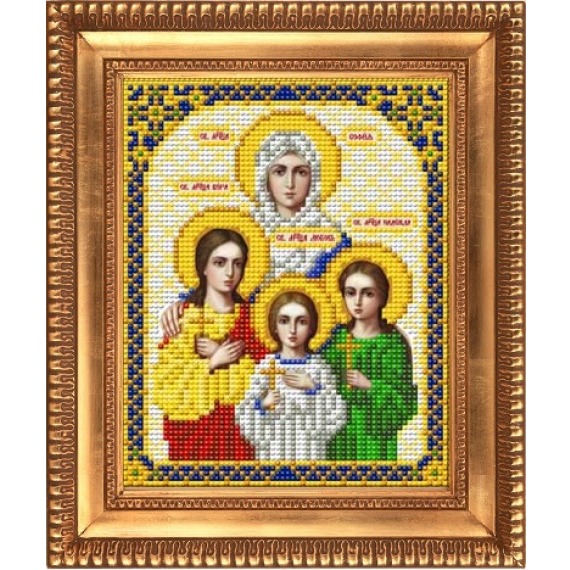 Рисунок на ткани "Святые Мученицы Вера, Надежда, Любовь и мать их София"