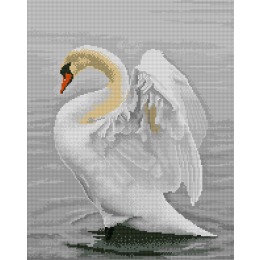 Набор алмазной живописи "Белый лебедь"