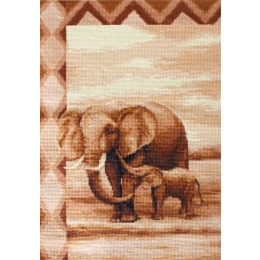 Набор для вышивания крестом "Слоны"