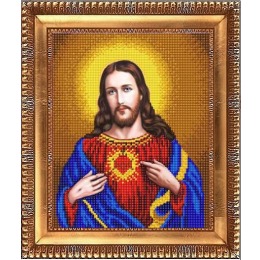 Рисунок на ткани "Открытое сердце Иисуса"