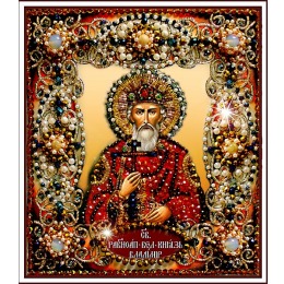 Набор для вышивания хрустальными бусинами "Святой Владимир"