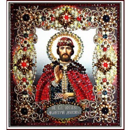 Набор для вышивания хрустальными бусинами "Святой Дмитрий"