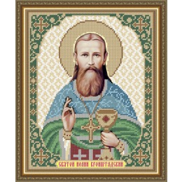 Рисунок на ткани "Святой  Иоанн Кронштадский"