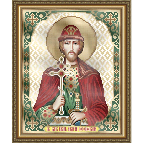 Рисунок на ткани "Святой Благоверный Князь Андрей Боголюбский"