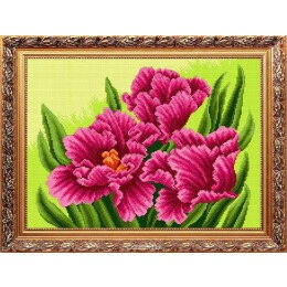Рисунок на ткани "Тюльпаны"