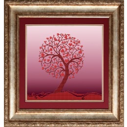 Рисунок на ткани "Дерево любви"