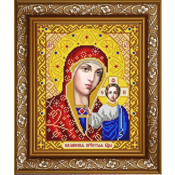 Рисунок на ткани "Казанская Божия Матерь в золоте"