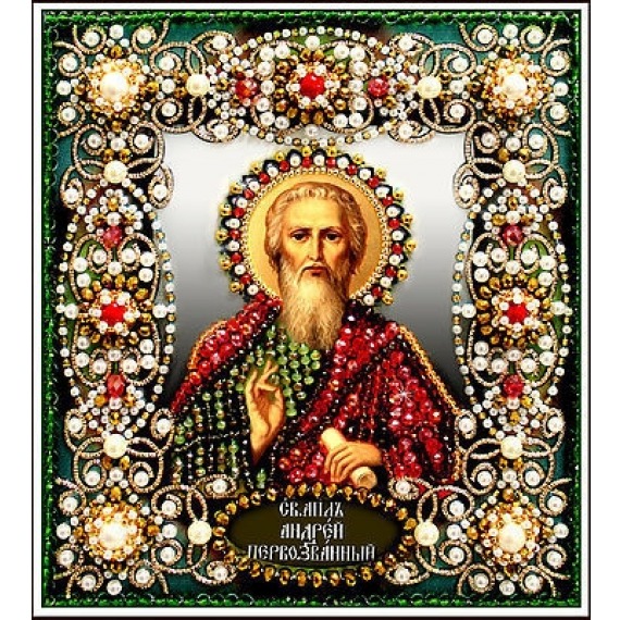 Набор для вышивания хрустальными бусинами "Святой Андрей"