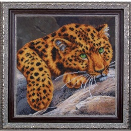 Набор для вышивания бисером "Леопард"