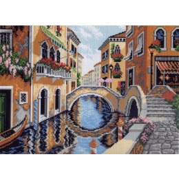 Рисунок на канве "На улицах Венеции"